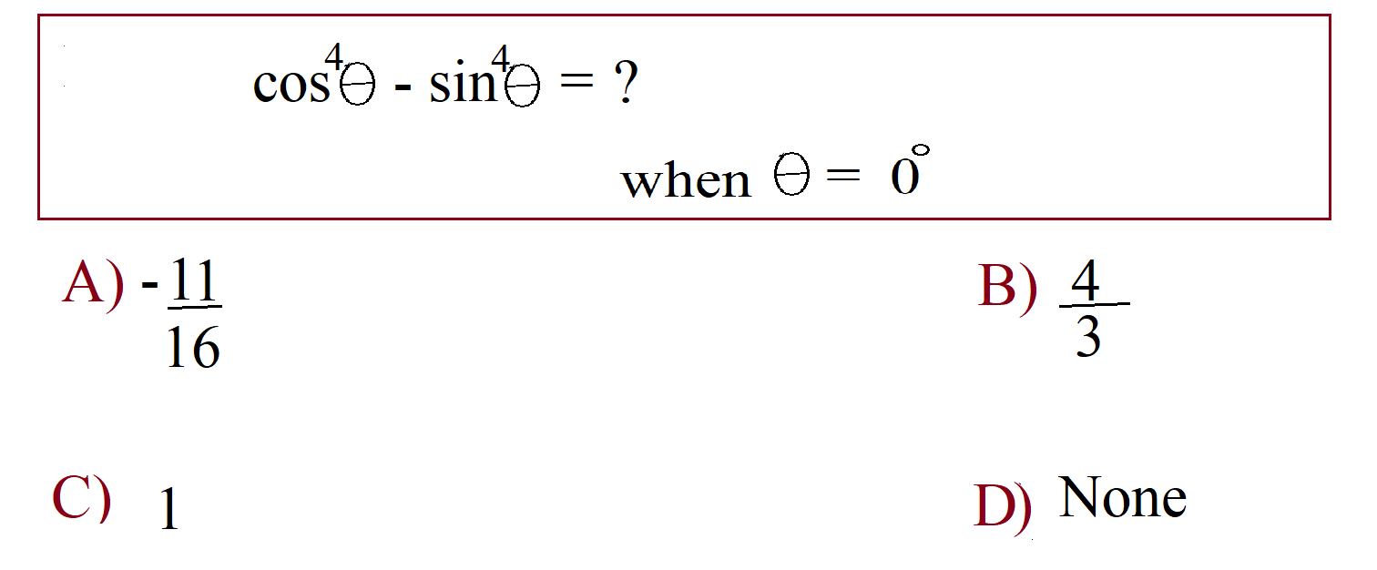 Trigonometric IdentitiesQuiz No 1 International Math Education
